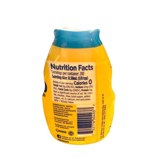 Splenda Liquid Zero Calorie Sweetener 3.38 Fl Oz - Picture 2 of 5